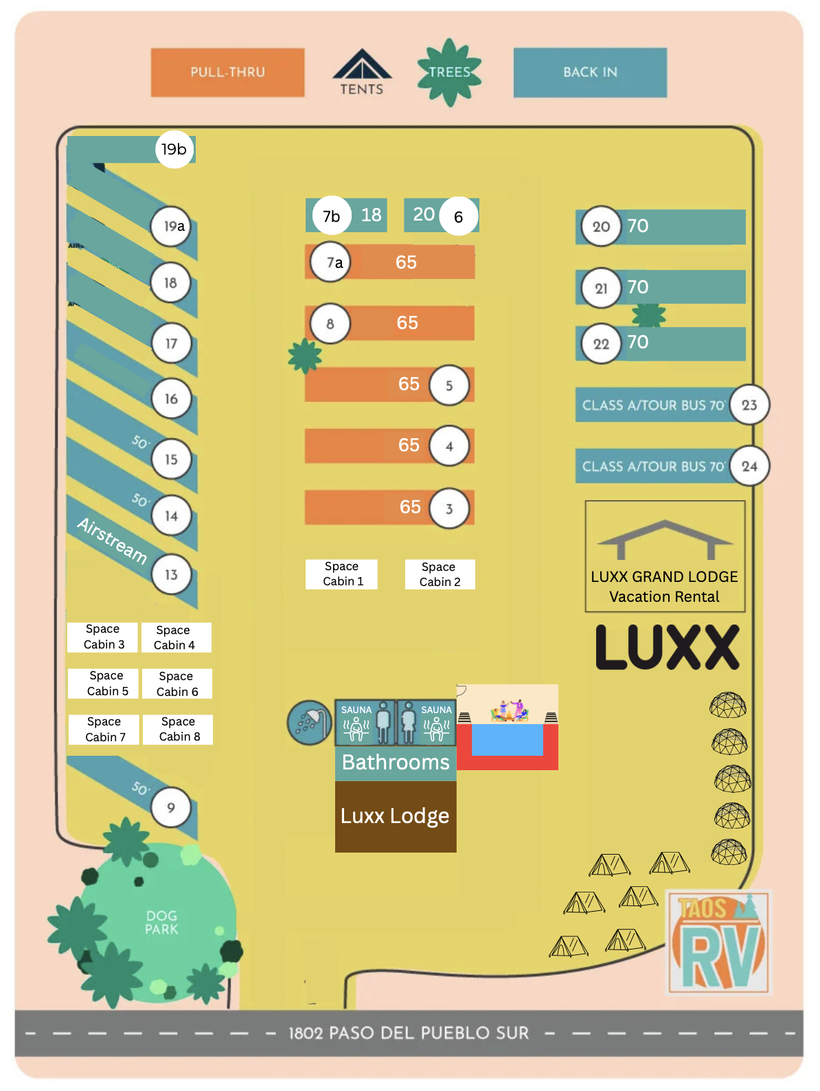 Park Map — LUXX Lodge